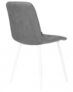 Стул обеденный DOBRIN CHILLY ROMBO, Серый Simple 33, основание белый в Кировграде - kirovgrad.ok-mebel.com | фото 4