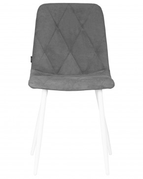 Стул обеденный DOBRIN CHILLY ROMBO, Серый Simple 33, основание белый в Кировграде - kirovgrad.ok-mebel.com | фото 6