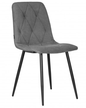 Стул обеденный DOBRIN CHILLY ROMBO, Серый Simple 33, основание черное в Кировграде - kirovgrad.ok-mebel.com | фото