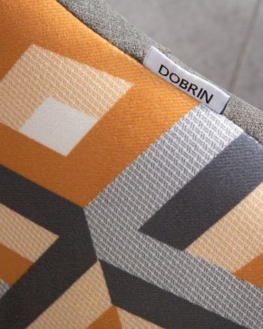 Стул обеденный DOBRIN MARKUS, ЭМАЛЬ ЧЕРНЫЙ МУАР ткань Candy Graphite+Escada Ochre в Кировграде - kirovgrad.ok-mebel.com | фото 10