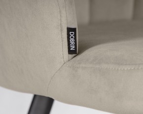 Стул обеденный DOBRIN NAOMI, ЭМАЛЬ ЧЕРНЫЙ МУАР велюр Catania Cocoa в Кировграде - kirovgrad.ok-mebel.com | фото 7