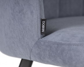 Стул обеденный DOBRIN NAOMI, ЭМАЛЬ ЧЕРНЫЙ МУАР велюр Catania Steel в Кировграде - kirovgrad.ok-mebel.com | фото 7