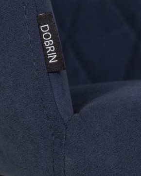Стул обеденный DOBRIN ROBY, ЭМАЛЬ ЧЕРНЫЙ МУАР велюр Catania Dark Blue в Кировграде - kirovgrad.ok-mebel.com | фото 9