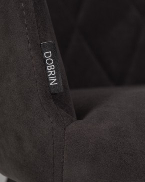 Стул обеденный DOBRIN ROBY, ЭМАЛЬ ЧЕРНЫЙ МУАР велюр Catania Espresso в Кировграде - kirovgrad.ok-mebel.com | фото 9