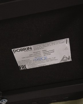 Стул обеденный DOBRIN ROBY, ЭМАЛЬ ЧЕРНЫЙ МУАР велюр Catania Forest в Кировграде - kirovgrad.ok-mebel.com | фото 12