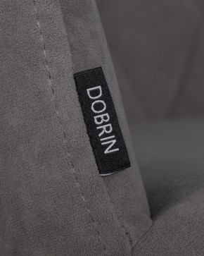 Стул обеденный DOBRIN ROBY, ЭМАЛЬ ЧЕРНЫЙ МУАР велюр Catania Stone в Кировграде - kirovgrad.ok-mebel.com | фото 7