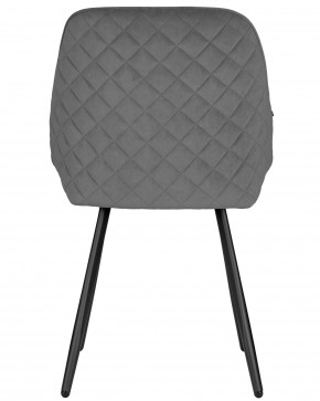 Стул обеденный DOBRIN STELLA, ЭМАЛЬ ЧЕРНЫЙ МУАР велюр Catania Stone в Кировграде - kirovgrad.ok-mebel.com | фото 5