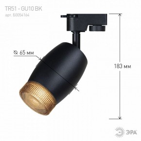 Светильник на штанге Эра  TR51 - GU10 BK в Кировграде - kirovgrad.ok-mebel.com | фото 4