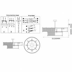 Светильник на штанге Imperiumloft RH Marais Round Chandelier 40,2668 в Кировграде - kirovgrad.ok-mebel.com | фото 11
