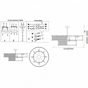Светильник на штанге Imperiumloft RH Marais Round Chandelier 40,2668 в Кировграде - kirovgrad.ok-mebel.com | фото 11