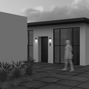 Светильник на штанге Maytoni Clyde O493WL-01B в Кировграде - kirovgrad.ok-mebel.com | фото 4