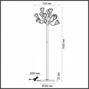 Торшер Odeon Light Gardi 5090/12F в Кировграде - kirovgrad.ok-mebel.com | фото 5