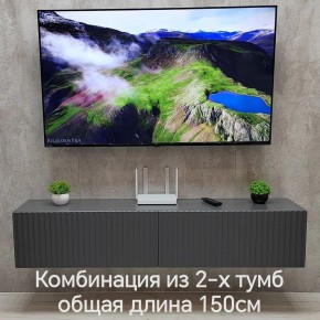 Тумба подвесная под ТВ LINES MTV1-MA 750 Темно-серый (Графит-M 10.1.25) в Кировграде - kirovgrad.ok-mebel.com | фото 10