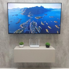 Тумба подвесная под ТВ LINES MTV3-MA 900 Бежевый (Леда-М 10.1.5) в Кировграде - kirovgrad.ok-mebel.com | фото 3