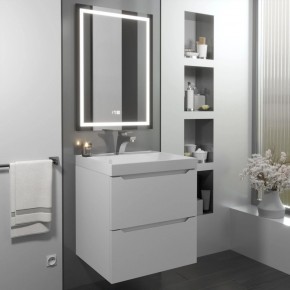 Тумба с раковиной Uperwood Tanos 50 см, подвесная, белая матовая в Кировграде - kirovgrad.ok-mebel.com | фото