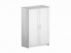 Тумба СИРИУС двухдверная высокая, цвет белый в Кировграде - kirovgrad.ok-mebel.com | фото