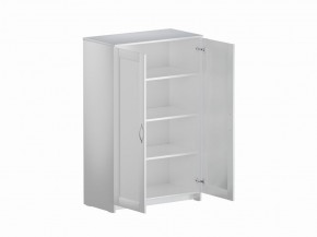 Тумба СИРИУС двухдверная высокая, цвет белый в Кировграде - kirovgrad.ok-mebel.com | фото 3