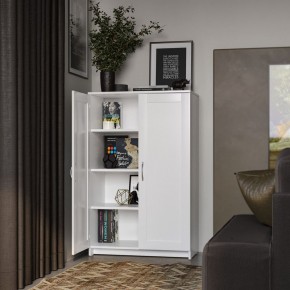 Тумба СИРИУС двухдверная высокая, цвет белый в Кировграде - kirovgrad.ok-mebel.com | фото 4