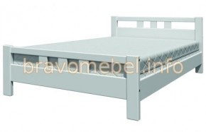 ВЕРОНИКА-2 Кровать из массива 900 (Белый античный) в Кировграде - kirovgrad.ok-mebel.com | фото