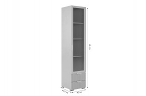 ЗЕФИР Гостиная К2 (белое дерево/черный муар) в Кировграде - kirovgrad.ok-mebel.com | фото 6